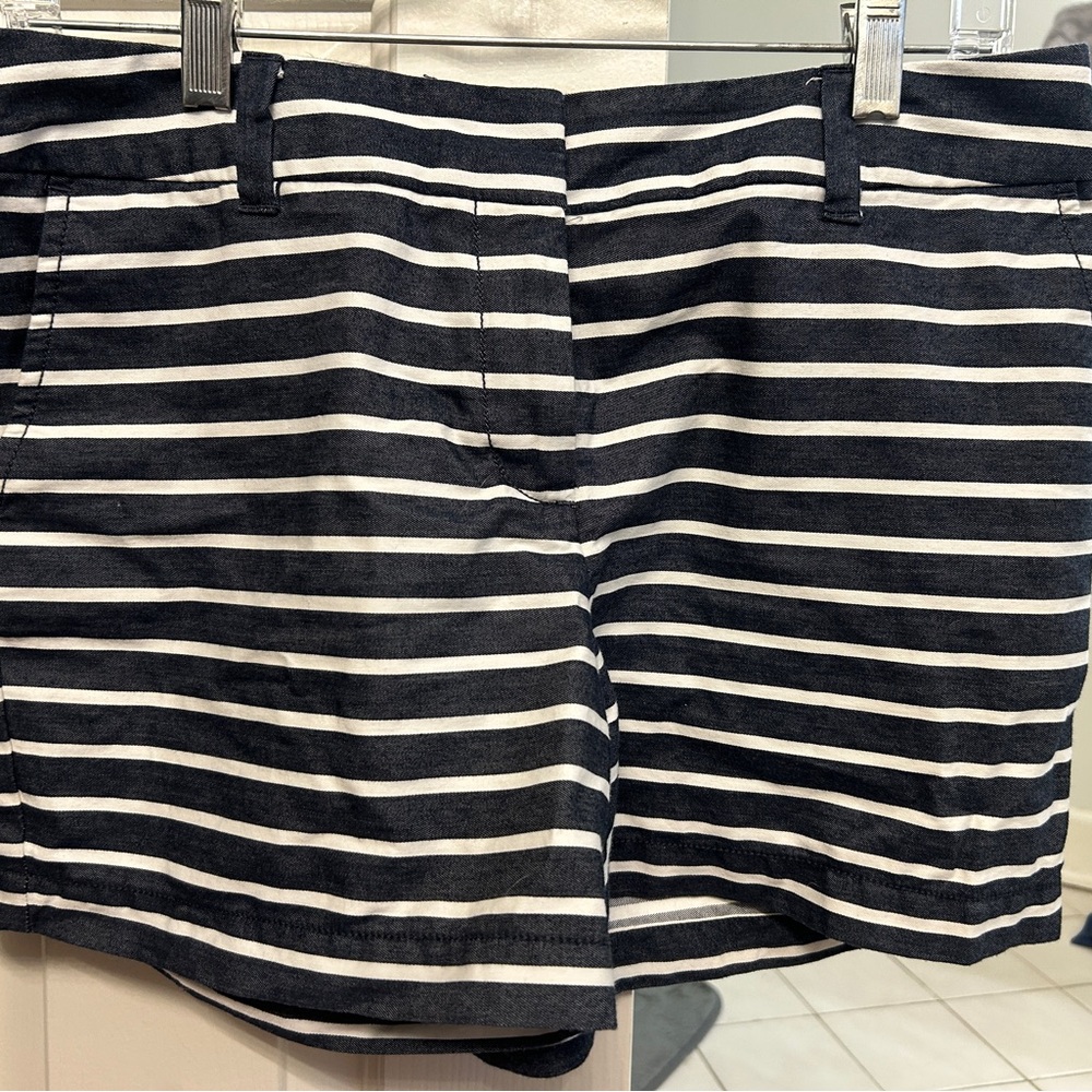 Striped Black and White Shorts